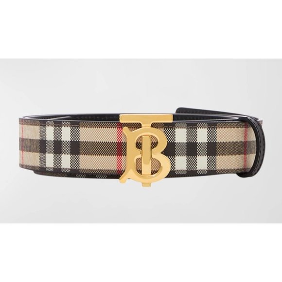 Burberry TB Check Belt - Picture 1 of 13